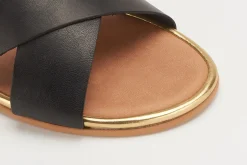 Sandalen|Pantoletten|Horsch Schuhe Pantolette in Übergrößen Schwarz