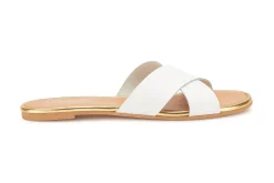 Sandalen|Pantoletten|Horsch Schuhe Pantolette in Übergrößen Weiß