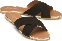 Sandalen|Pantoletten|Horsch Schuhe Pantolette in Übergrößen Schwarz
