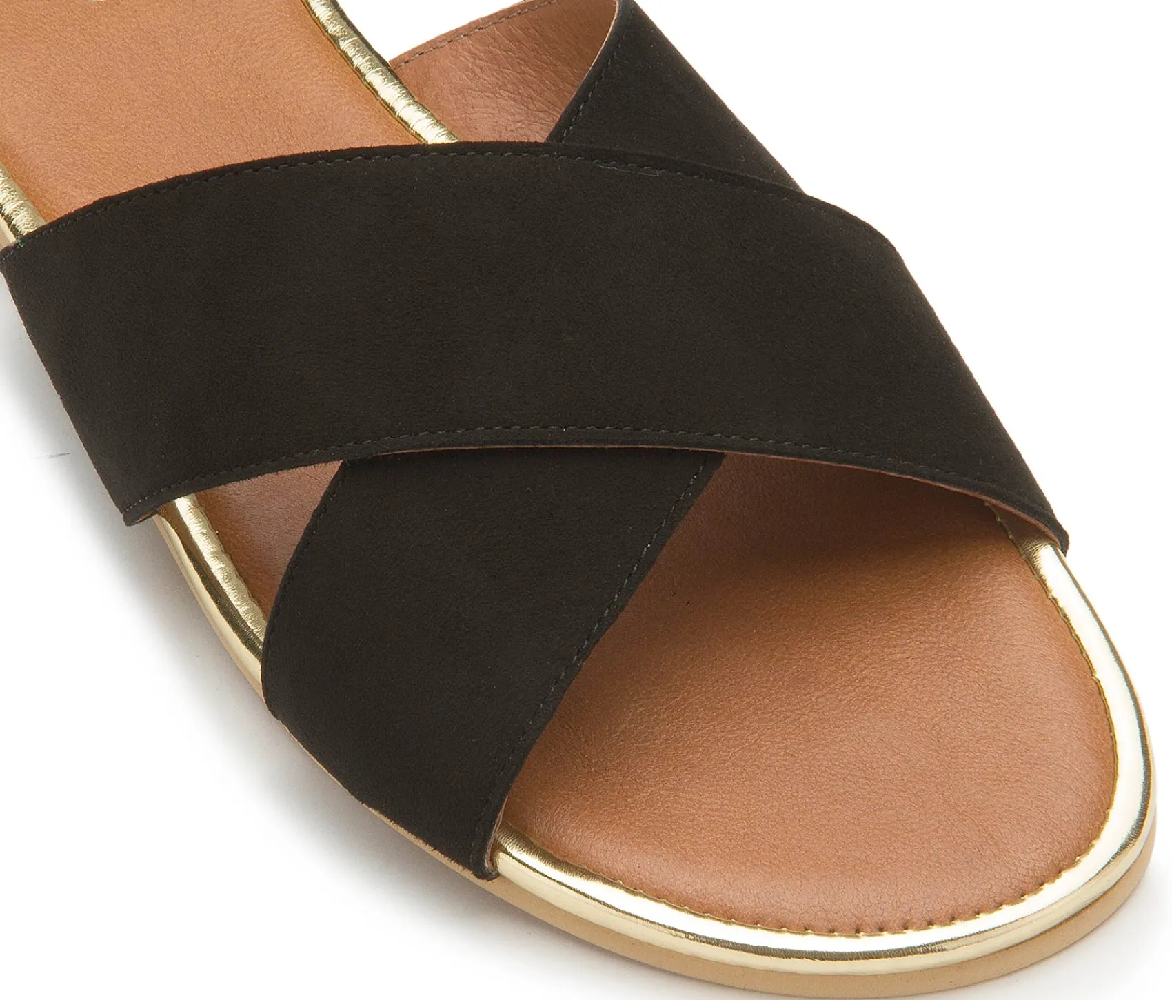 Sandalen|Pantoletten|Horsch Schuhe Pantolette in Übergrößen Schwarz