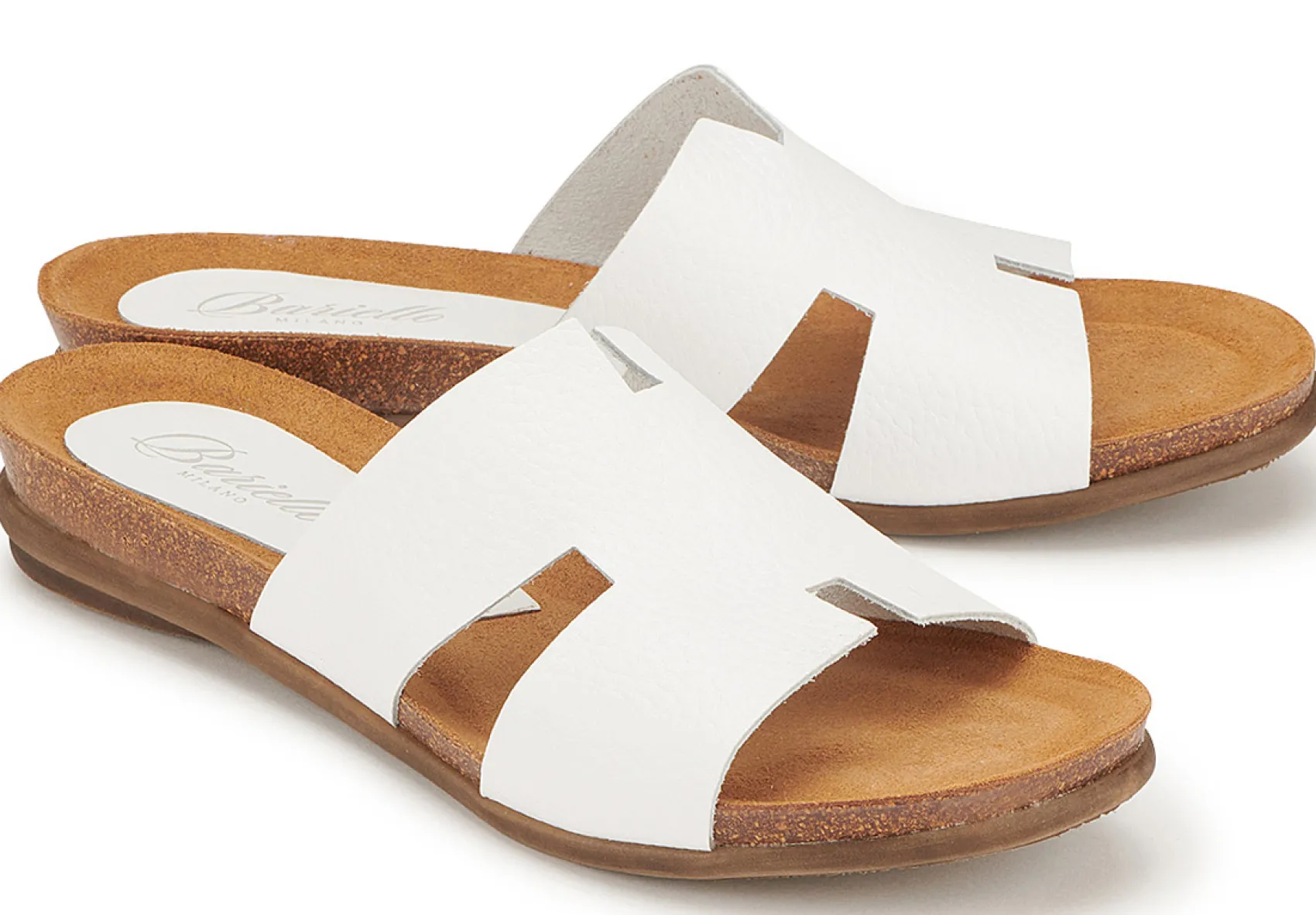 Sandalen|Pantoletten|Horsch Schuhe Pantolette in Übergrößen Weiß