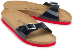 Sandalen|Pantoletten|Horsch Schuhe Pantolette in Übergrößen Blau