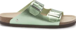 Sandalen|Pantoletten|Horsch Schuhe Pantolette in Übergrößen Grün