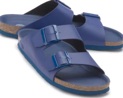 Sandalen|Pantoletten|Horsch Schuhe Pantolette in Übergrößen Blau