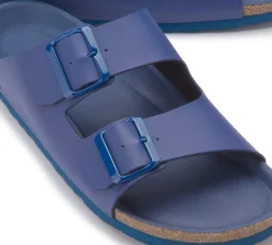 Sandalen|Pantoletten|Horsch Schuhe Pantolette in Übergrößen Blau