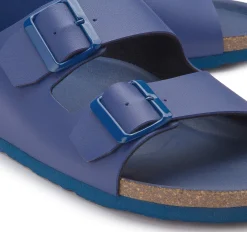 Sandalen|Pantoletten|Horsch Schuhe Pantolette in Übergrößen Blau