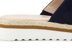 Sandalen|Pantoletten|Horsch Schuhe Pantolette in Übergrößen Blau