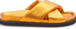 Sandalen|Pantoletten|Horsch Schuhe Pantolette in Übergrößen Bronze