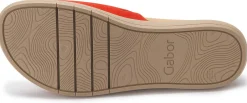 Sandalen|Pantoletten|Gabor Pantolette in Übergrößen Orange