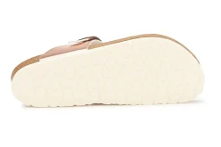 Zehentrenner|Sandalen|Horsch Schuhe Pantolette in Übergrößen Gold