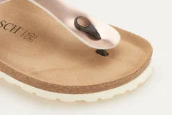Zehentrenner|Sandalen|Horsch Schuhe Pantolette in Übergrößen Gold
