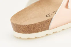 Zehentrenner|Sandalen|Horsch Schuhe Pantolette in Übergrößen Gold