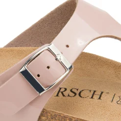 Zehentrenner|Sandalen|Horsch Schuhe Pantolette in Übergrößen Rosa