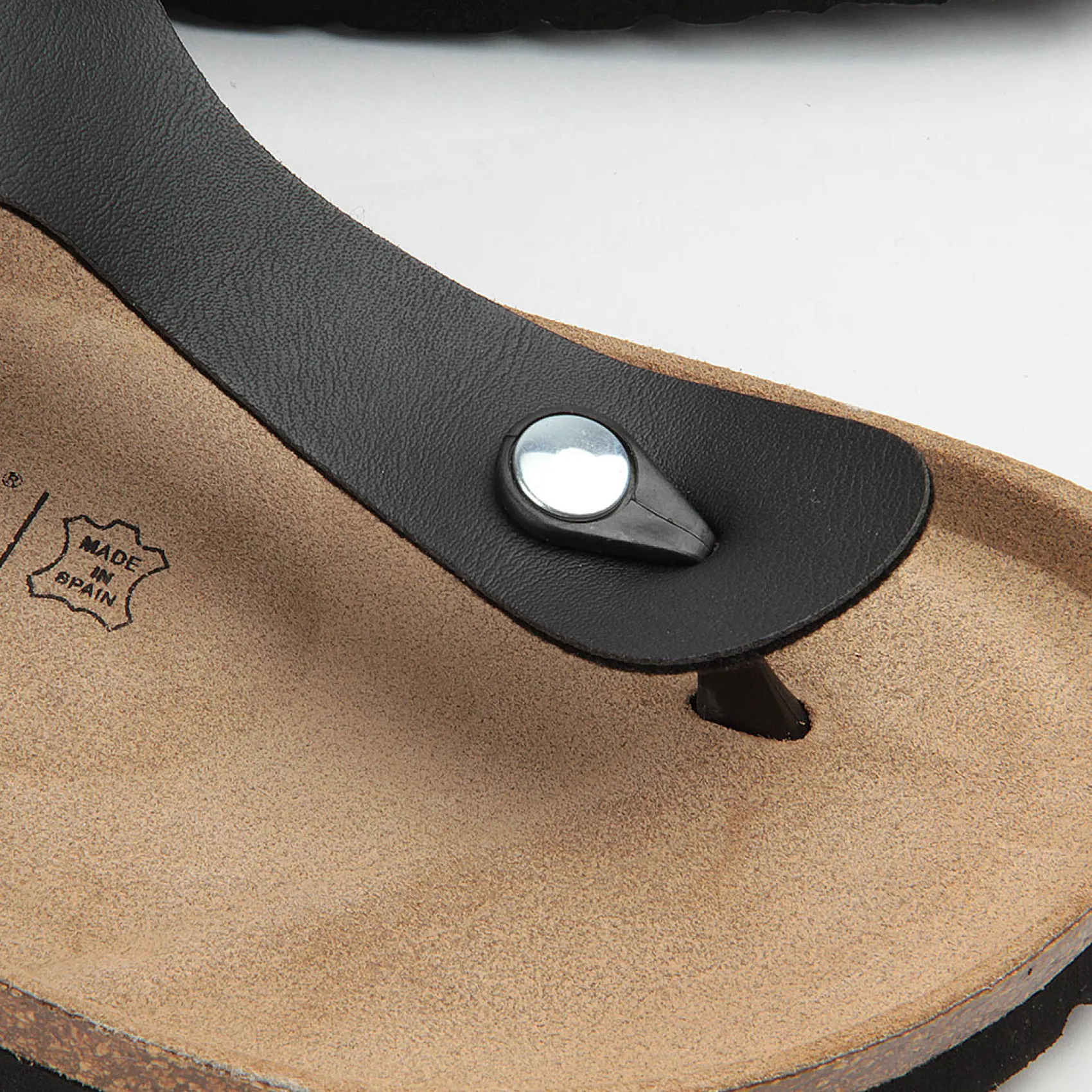 Zehentrenner|Sandalen|Horsch Schuhe Pantolette in Übergrößen Schwarz