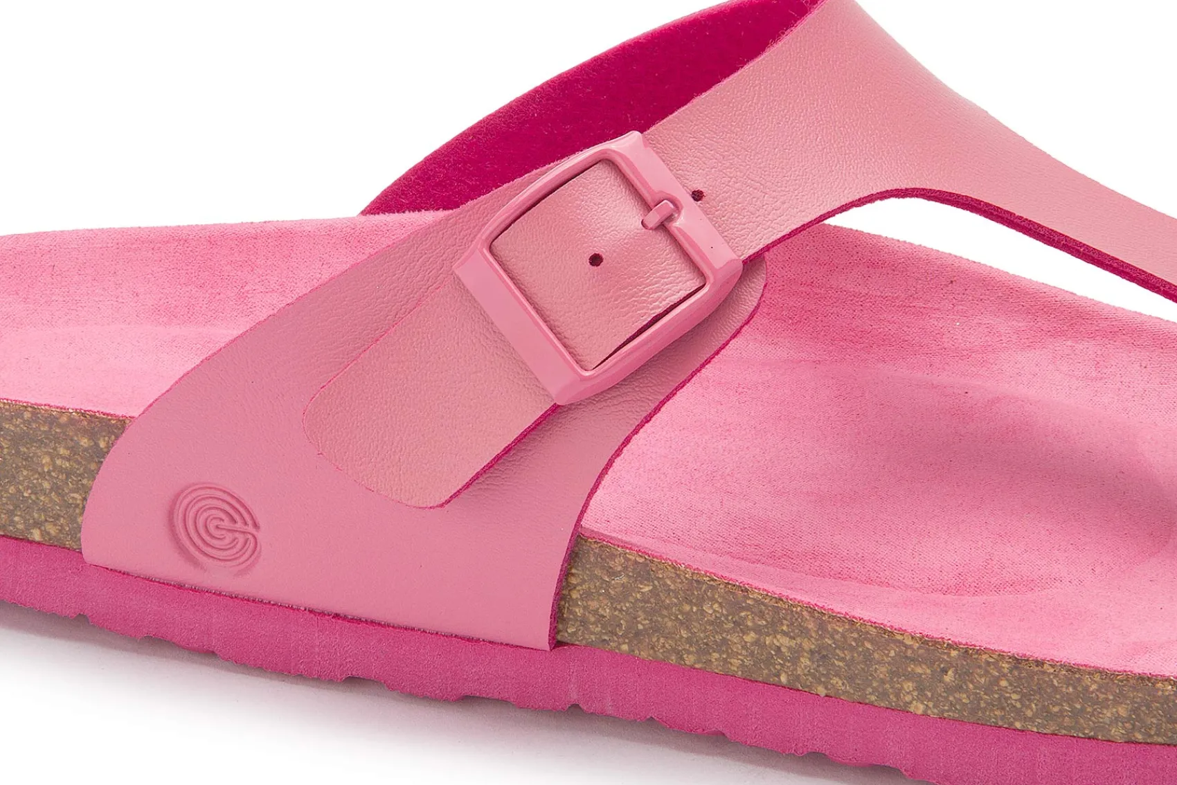 Zehentrenner|Sandalen|Horsch Schuhe Pantolette in Übergrößen Pink
