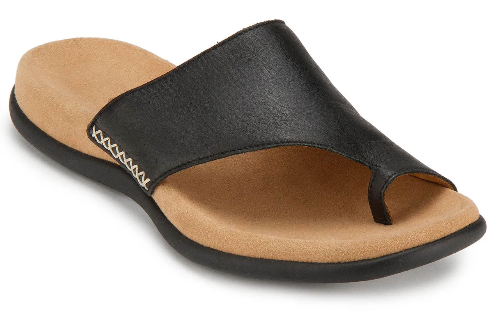 Zehentrenner|Sandalen|Gabor Pantolette in Übergrößen Schwarz