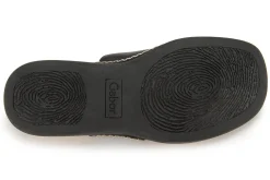 Zehentrenner|Sandalen|Gabor Pantolette in Übergrößen Schwarz