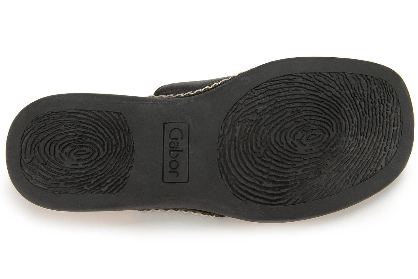 Zehentrenner|Sandalen|Gabor Pantolette in Übergrößen Schwarz