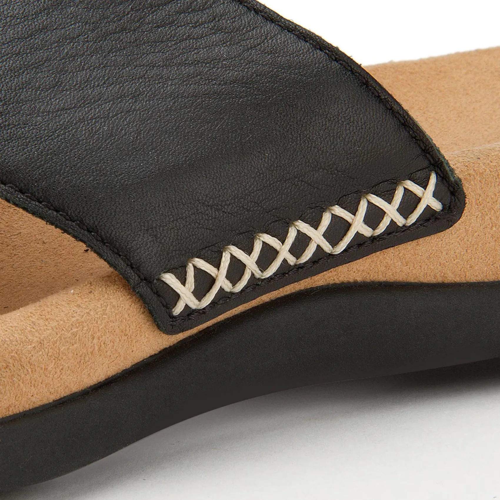 Zehentrenner|Sandalen|Gabor Pantolette in Übergrößen Schwarz
