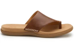 Zehentrenner|Sandalen|Gabor Pantolette in Übergrößen Braun