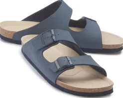 Sandalen|Hausschuhe|Horsch Schuhe Pantolette in Übergrößen Blau