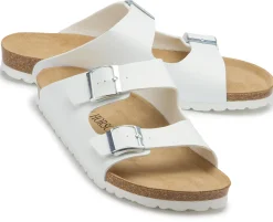 Sandalen|Hausschuhe|Horsch Schuhe Pantolette in Übergrößen Weiß