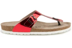 Zehentrenner|Sandalen|Horsch Schuhe Pantolette in Untergrößen Rot