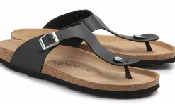 Zehentrenner|Sandalen|Horsch Schuhe Pantolette in Untergrößen Schwarz