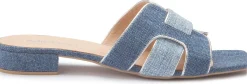 Pantoletten|Horsch Schuhe Pantolette in Untergrößen Blau