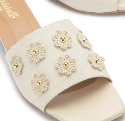 Pantoletten|Horsch Schuhe Pantolette in Untergrößen Weiß