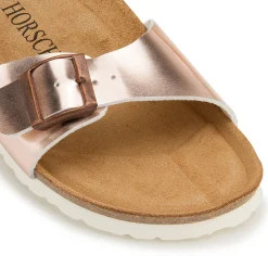 Sandalen|Pantoletten|Horsch Schuhe Pantolette in Untergrößen Gold