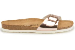 Sandalen|Pantoletten|Horsch Schuhe Pantolette in Untergrößen Gold