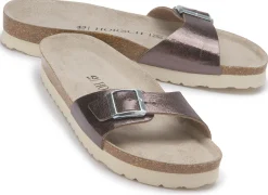 Sandalen|Pantoletten|Horsch Schuhe Pantolette in Untergrößen Silber