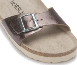 Sandalen|Pantoletten|Horsch Schuhe Pantolette in Untergrößen Silber