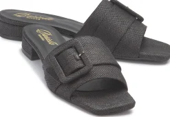 Sandalen|Pantoletten|Horsch Schuhe Pantolette in Untergrößen Schwarz