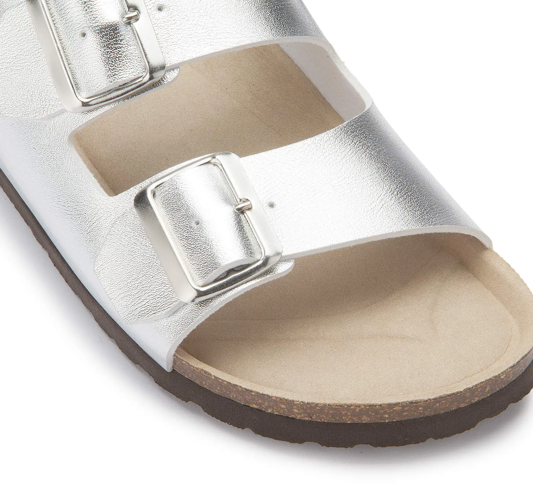 Sandalen|Pantoletten|Horsch Schuhe Pantolette in Untergrößen Silber