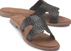 Sandalen|Pantoletten|Horsch Schuhe Pantolette in Untergrößen Schwarz