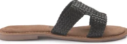 Sandalen|Pantoletten|Horsch Schuhe Pantolette in Untergrößen Schwarz