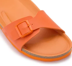 Sandalen|Pantoletten|Horsch Schuhe Pantolette in Untergrößen Orange