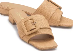 Sandalen|Pantoletten|Horsch Schuhe Pantolette in Untergrößen Beige