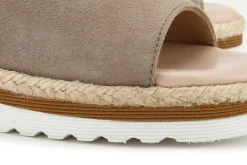 Sandalen|Pantoletten|Horsch Schuhe Pantolette in Untergrößen Beige