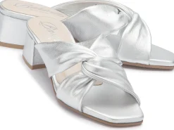 Sandalen|Pantoletten|Horsch Schuhe Pantolette in Untergrößen Silber