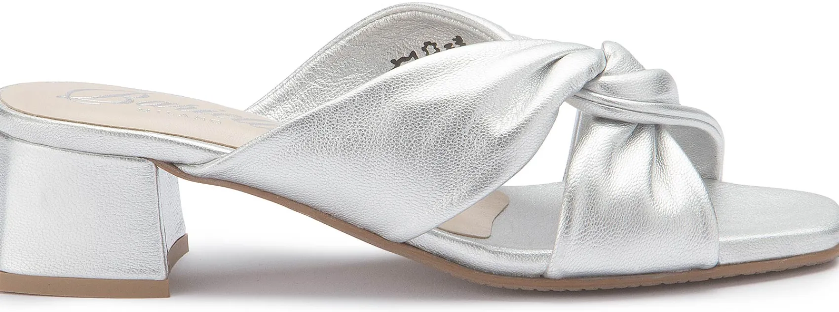 Sandalen|Pantoletten|Horsch Schuhe Pantolette in Untergrößen Silber