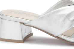 Sandalen|Pantoletten|Horsch Schuhe Pantolette in Untergrößen Silber
