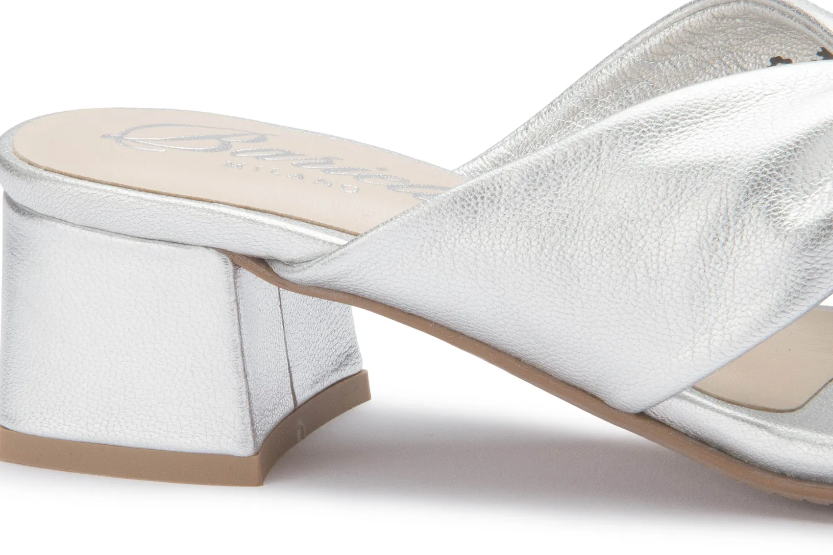 Sandalen|Pantoletten|Horsch Schuhe Pantolette in Untergrößen Silber