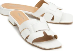 Sandalen|Pantoletten|Horsch Schuhe Pantolette in Untergrößen Weiß
