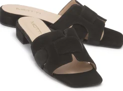 Sandalen|Pantoletten|Horsch Schuhe Pantolette in Untergrößen Schwarz
