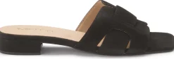 Sandalen|Pantoletten|Horsch Schuhe Pantolette in Untergrößen Schwarz