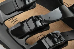 Sandalen|Pantoletten|Horsch Schuhe Pantolette in Untergrößen Schwarz