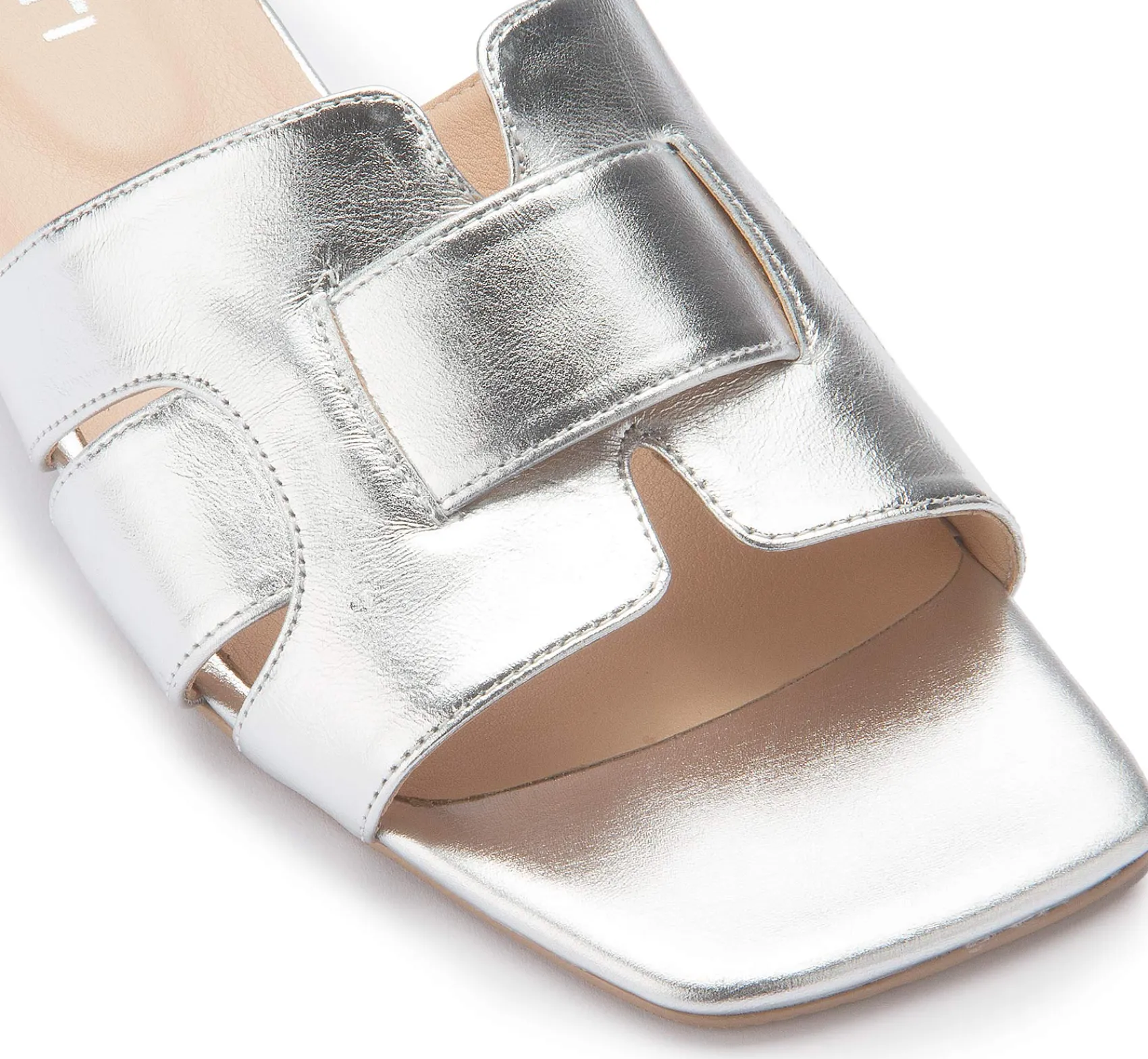 Sandalen|Pantoletten|Horsch Schuhe Pantolette in Untergrößen Silber